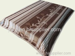 single color raschel blankets with cotton