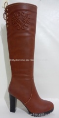 Handmade over the knee high heeled ridding boots for women