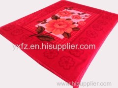 big color raschel blankets with cotton