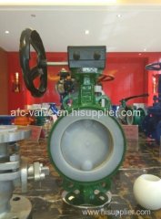 PTFE/FEP Lined Flanged Floating Ball Valve with Handle