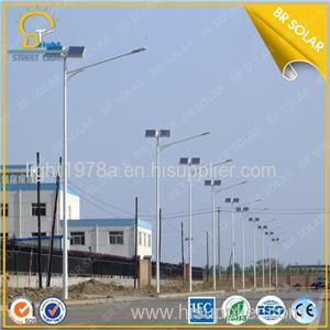 30W LED 6M pole Solar Street Lighting equal to 150W HPS Lamp