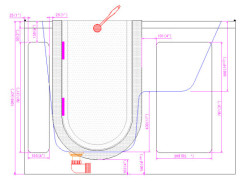 Dual massage outward swing walk in tub