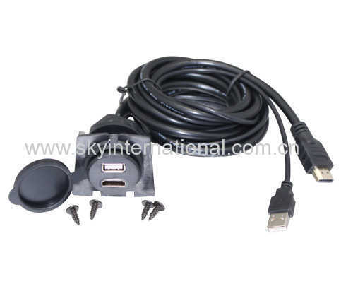 Car Dash Mount Installation HDMI USB Accessory Extension Cable