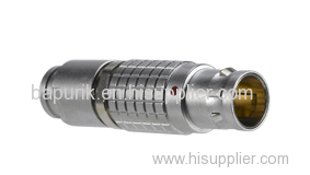 Lemo Swiss FGG.0B.307/302 7/2 PINS Circular Push Pull Connector Plug with Gold Contacts