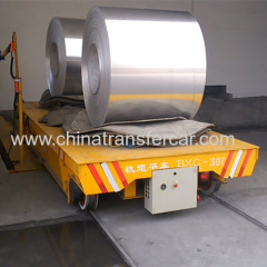 Electric Material Handling Equipment Steel Coil Transport Cart
