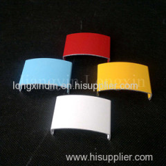 Aluminum profile with different colours of powder coatingAluminum profile with different colours of powder coating