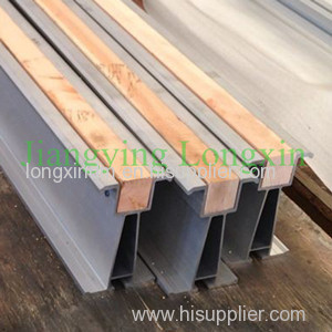 6061 Aluminum scaffolding beam 150x90mm with wood fitter
