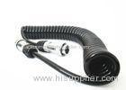 Rear View Camera Spiral Power Cable With 7 Pin Connector For Truck / Trailer