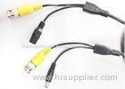 RCA BNC Cable With DC Connector To BNC Connector For Automobile Camera Monitor