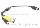 4 Pin Socket To DC BNC RCA Cable Connector For Vehicle Camera DVR