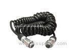 TPU TPE Material Coiled Electrical Cord 16 - 28 AWG Length Customized