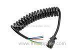 Waterproof Spiral Extension Cord 15 Feet Multi Color TPU TPE Jacket