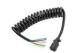 Waterproof Spiral Extension Cord 15 Feet Multi Color TPU TPE Jacket