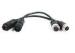 Mini 6 Pin To 4 Pin Waeco Power Cord For Car Backup Camera System