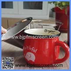 stianless steel coffee filter strainer