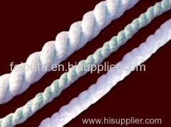 Ceramic fiber twisted rope