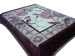 light purple color raschel blankets 200*240cm