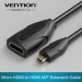 Vention brand Factory wholesale high speed HDMI extension cable 19pin male to female cable