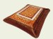 gold brown color raschel blankets weft knitting