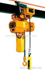 Electric chain hoist with super low lifting loop