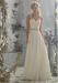 Chiffon Spaghetti Straps Neckline Natural Waistline A-line Wedding Dress With Beadings