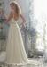 Chiffon Spaghetti Straps Neckline Natural Waistline A-line Wedding Dress With Beadings