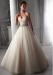 Organza Sweetheart Neckline Natural Waistline Ball Gown Wedding Dress With Embroidered Beadings & Rhinestones