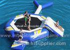 Trampoline Inflatable Water Sports 0.9MM PVC Tarpaulin Material With Slide / Log