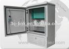 Waterproof 96 Cores Fiber Fusion Splicer Fiber Optic Cabinet / Metal Storage Cabinet With Doors