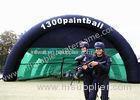0.6mm Black PVC Inflatable Paintball Bunker Tent For Adults CS Game