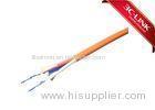 Indoor Duplex Orange Fiber Optic Cables 2.85.7mm With LSZH Material