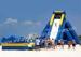 Hippo Industrial Inflatable Water Slides Clearance High Performance OEM / ODM