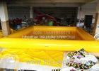 Yellow Commercial Inflatable Swimming Pool 0.9mm PVC Tarpaulin Material With CE Pump