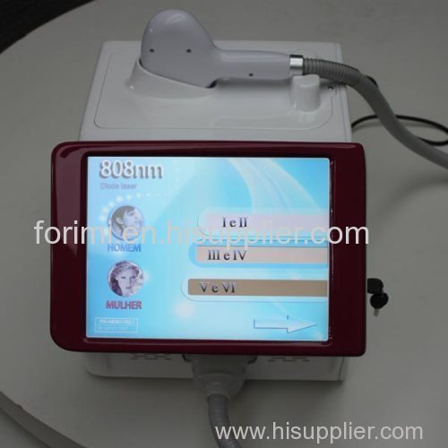 German imported pipe with 15 inch big screen 808nm diode laser machine