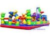Professional Amusement Inflatable Fun City / Inflatable Fun Land 0.55mm PVC Material