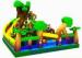 Large Jungle Inflatable Fun City Outdoor / Indoor Playground With Bouncy Castle