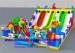 Multi Color Waterproof Giant Inflatable Fun City 12 Months Warranty 20M X12M