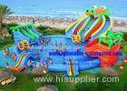 Giant Dragon Water Slide Inflatable Water Park With Commercial Swimming Pool