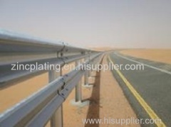 highway guardrail hot dip galvanized road crash barrier A profile