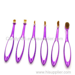 2016 New Angle 10PC/Set Toothbrush Eyebrow Foundation Eyeliner Lip Oval make up BrushGirl's Profesional set