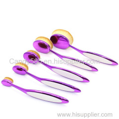 2016 New Angle 10PC/Set Toothbrush Eyebrow Foundation Eyeliner Lip Oval make up BrushGirl's Profesional set