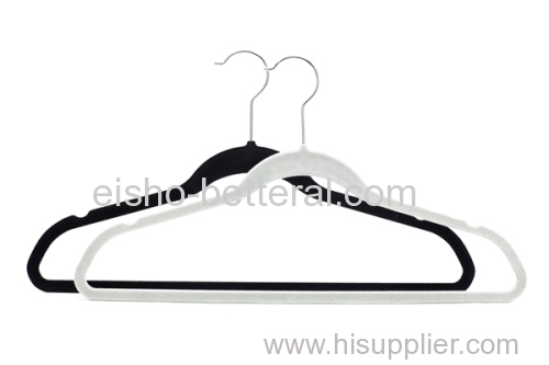 Betterall High Quality Simple Black Velvet Hangers Wholesale