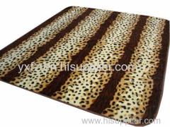 DK brown color point design raschel blankets