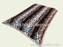 DK brown color point design raschel blankets