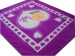 purple color raschel blankets 200*240cm