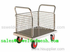Stainless Steel Welded Mesh Cart
