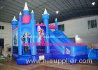 0.55mm Blue PVC Inflatable Bouncy Castle For Kids