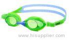 Multi Color PC / Anti Fog Lens Junior Swimming Goggles with nose cover