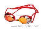 Adult Swimming Racing Goggles / Red Customered Training Swimwear Goggles