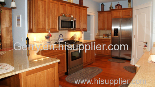 Golden-Yellow Countertop Granite Kitchen